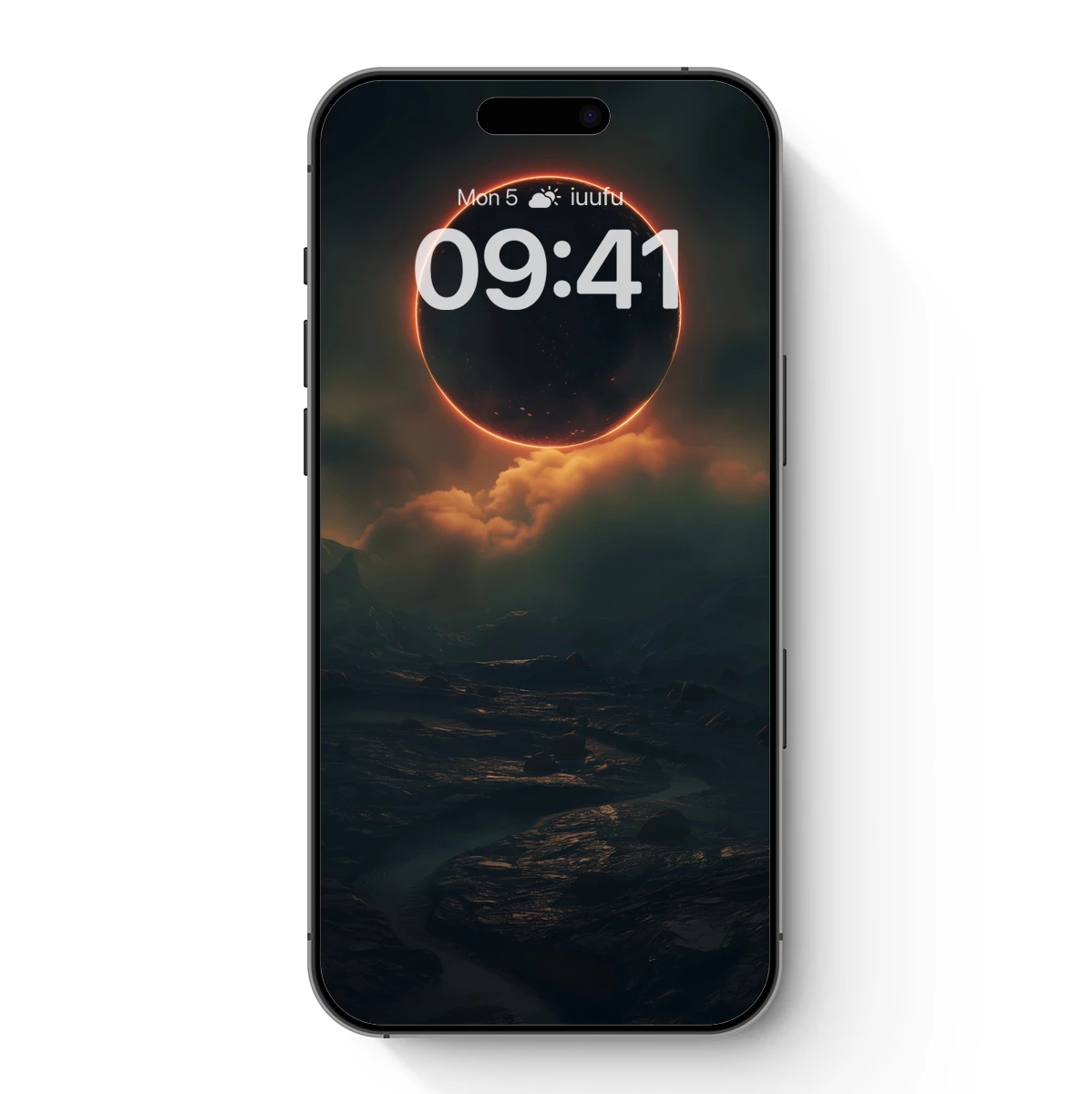 Eclipse Over Alien Terrain