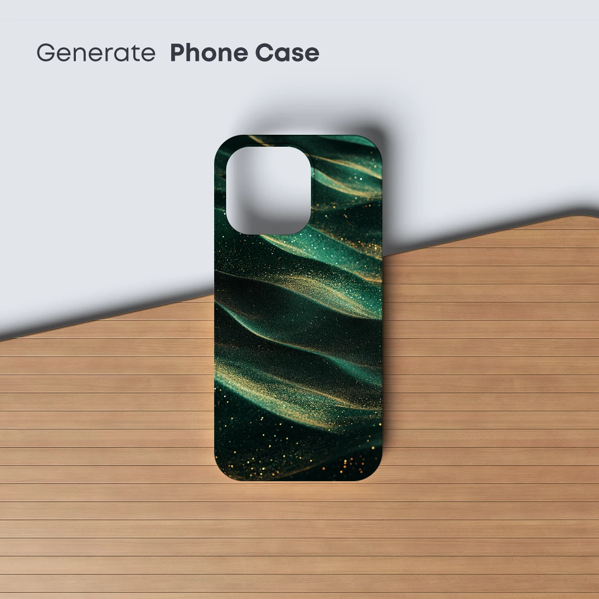 Glittering Emerald Waves: A Symphony of Light and Texture - Image 3