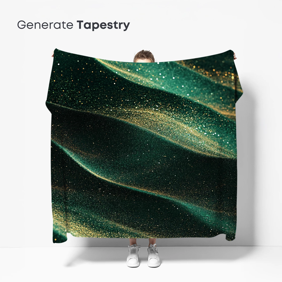 Glittering Emerald Waves: A Symphony of Light and Texture - Image 5