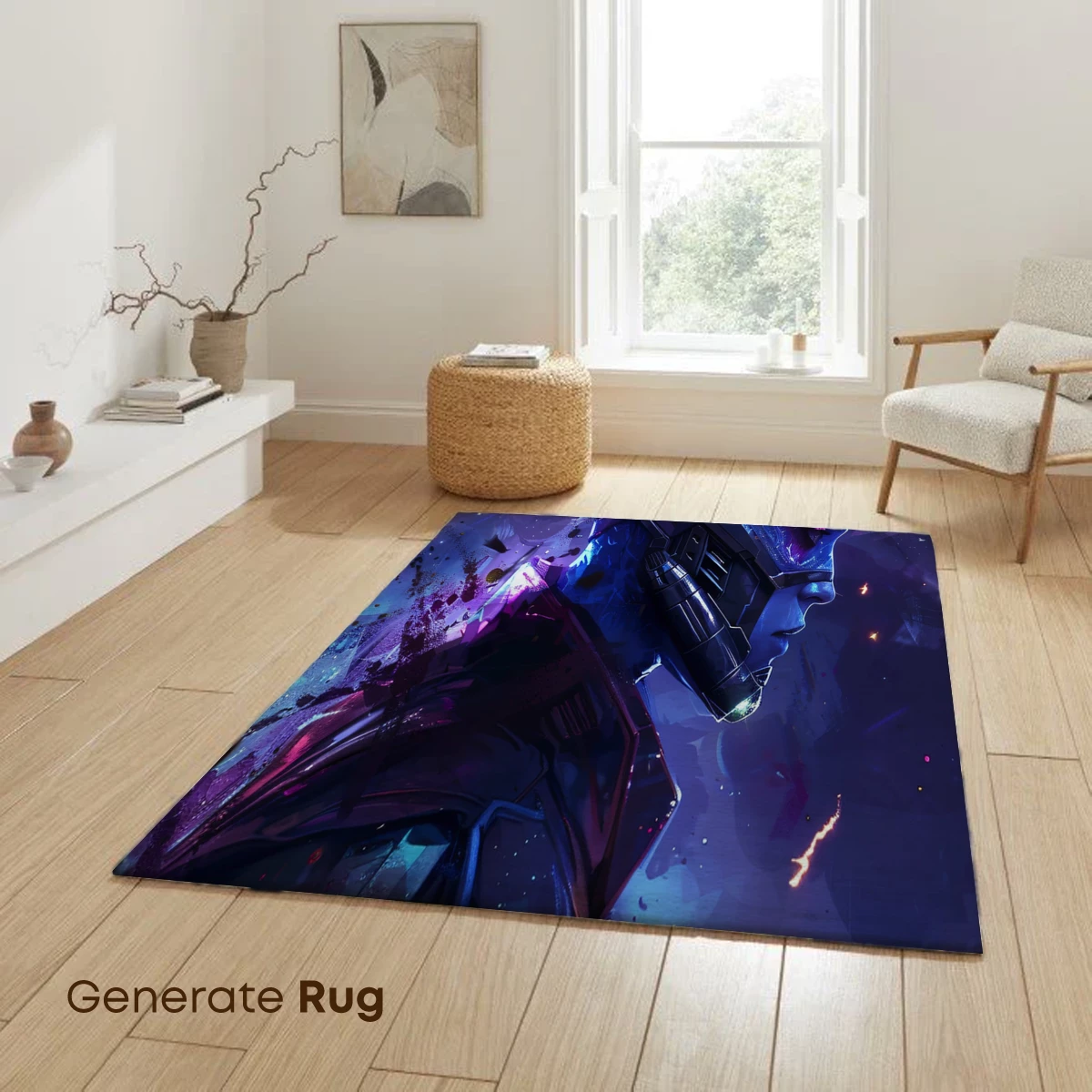 Cybernetic Visionary: Futuristic Helmet in Neon Splendor - Image 6