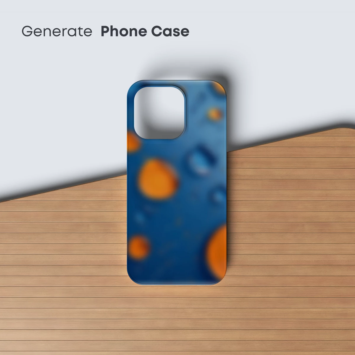 Cosmic Orange Orbs in Blue Abyss - Image 3