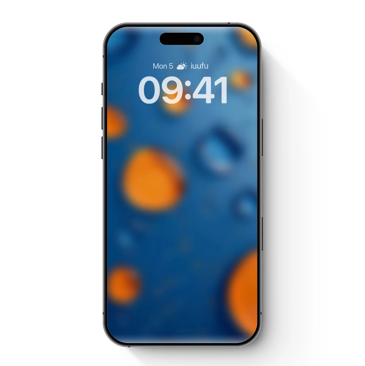 Cosmic Orange Orbs in Blue Abyss