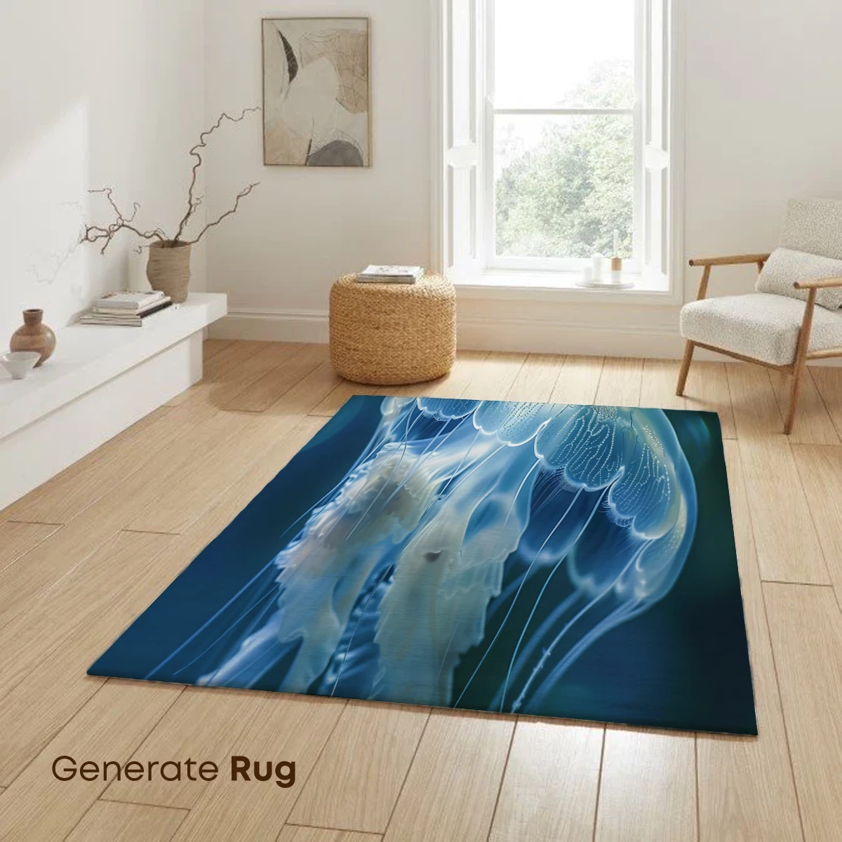 Ethereal Jellyfish: Oceanic Ballet in Blue - Image 6