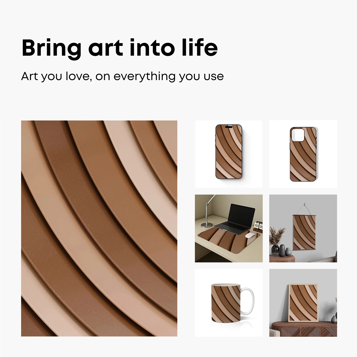 Elegant Strata: Warm Tones in Motion - Image 2
