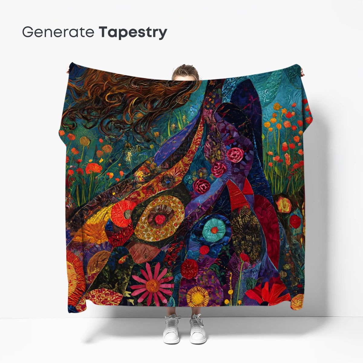 Floral Odyssey: A Quilted Dreamscape - Image 5