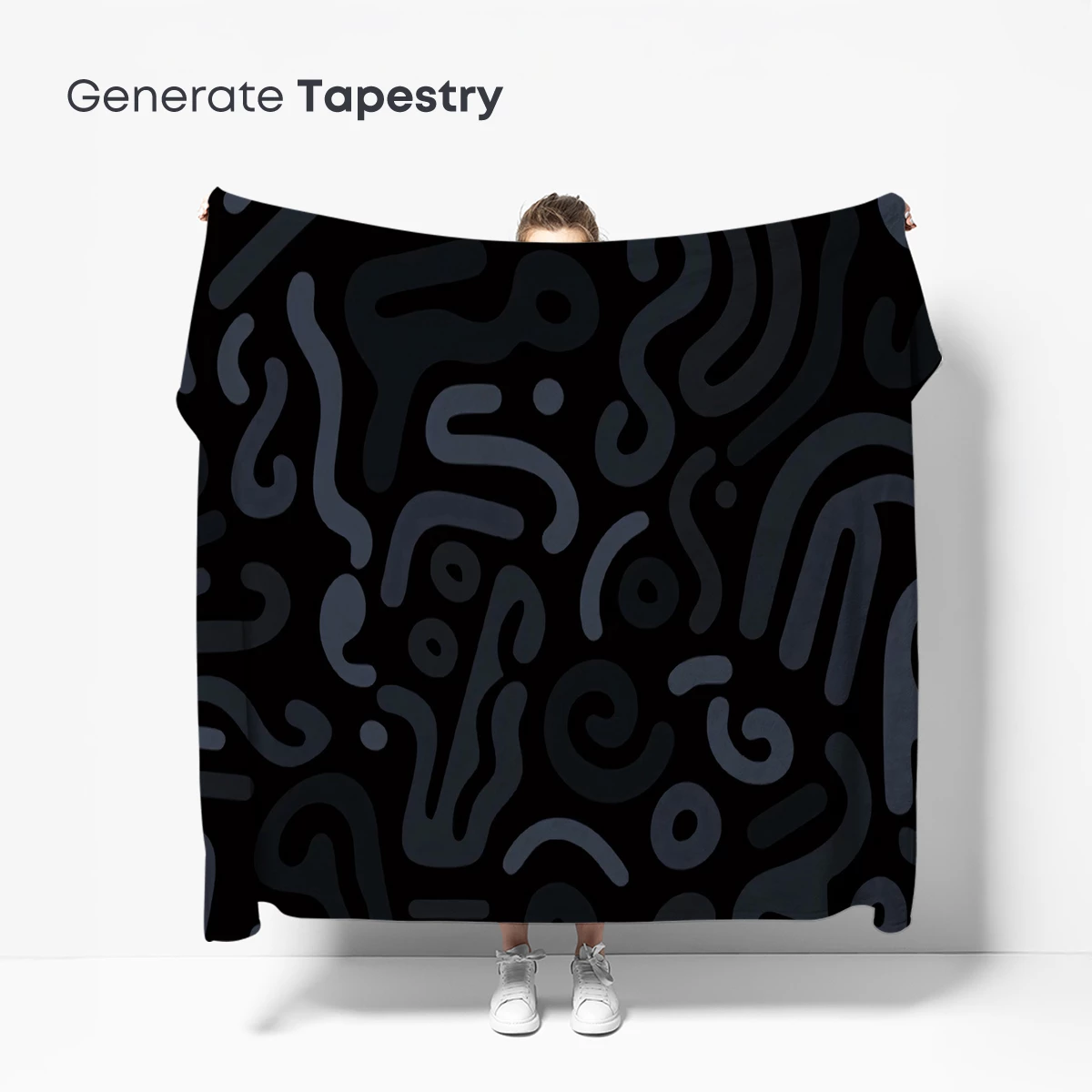 Abstract Shadow Dance: Curved Lines in Darkness - Image 5