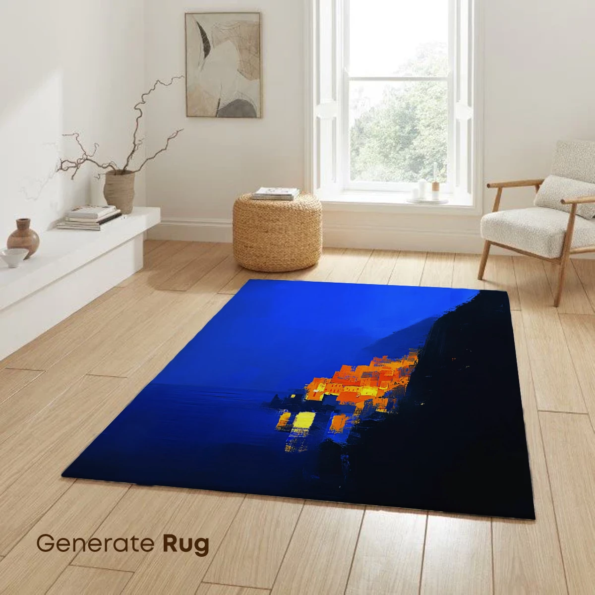 Luminous Coastal Village at Twilight - Image 6