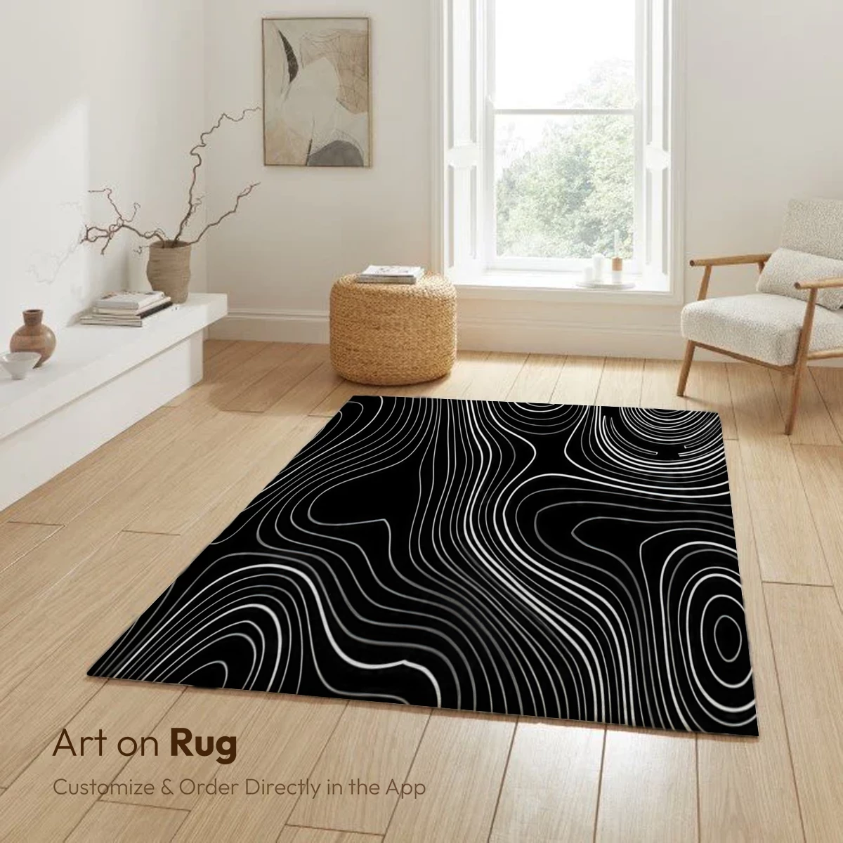 Contour Whispers: Elegance in Topographic Lines - Image 6