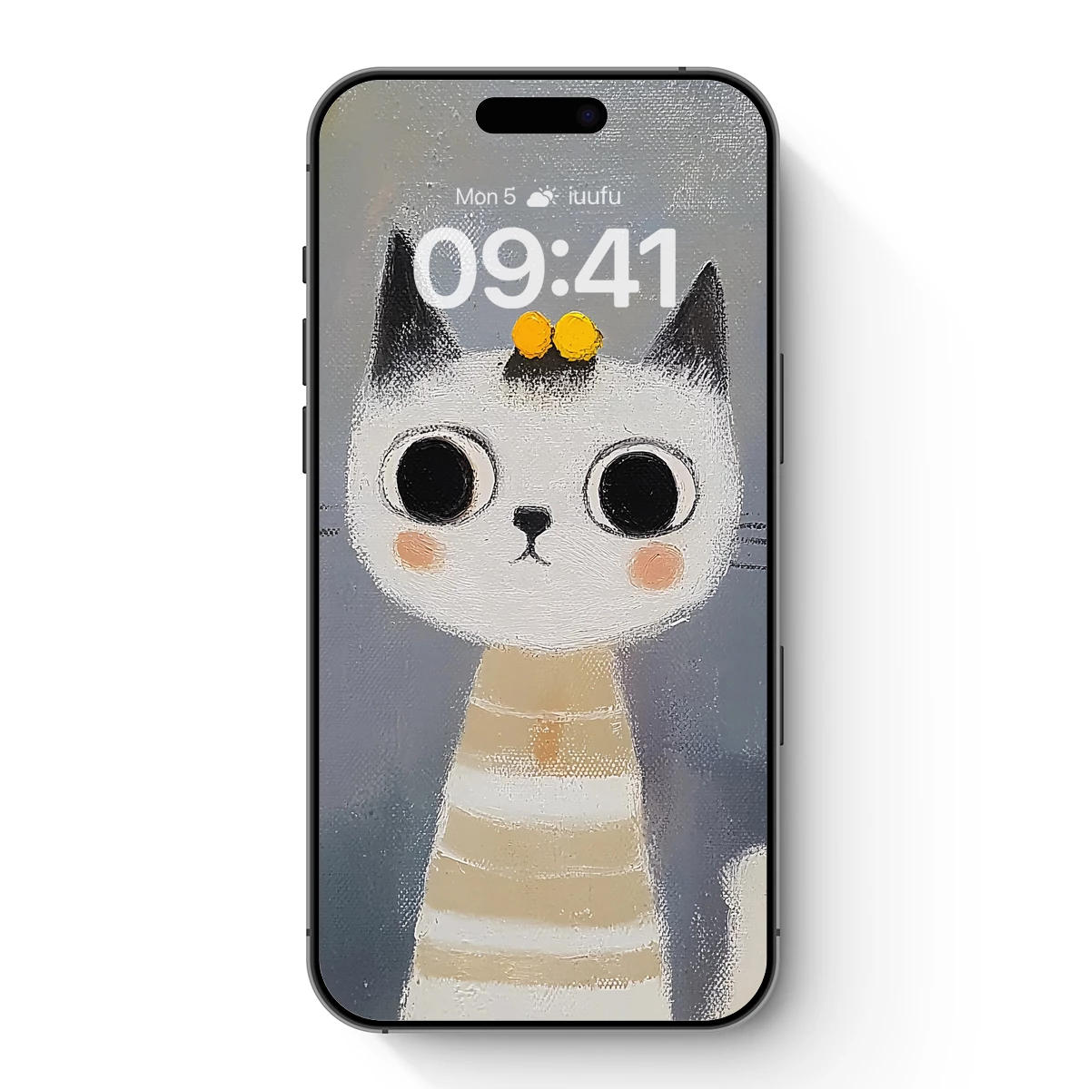 Charming Cat with Golden Buns: Whimsical Artistry