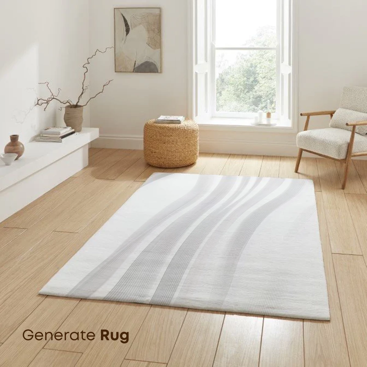 Elegant Flow: Abstract Wavy Lines in Monochrome - Image 6