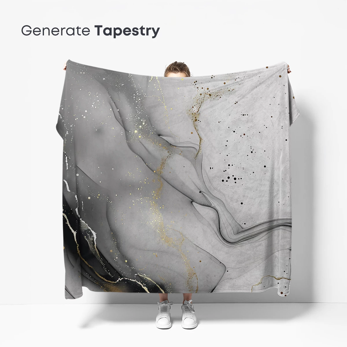 Elegant Gray Flow: Abstract Marble Artistry - Image 5