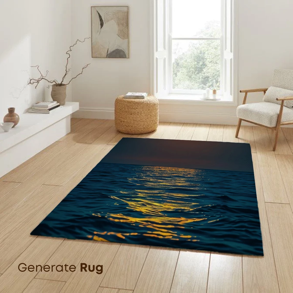 Golden Moon Over Serene Seas - Image 6