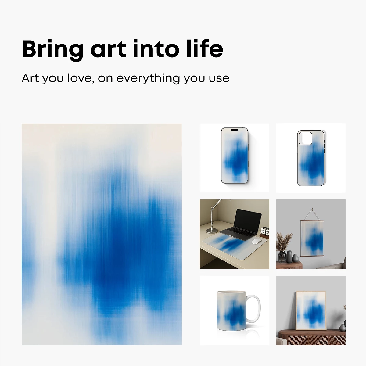 Blurred Blue Echoes: A Study in Motion and Hue - Image 2
