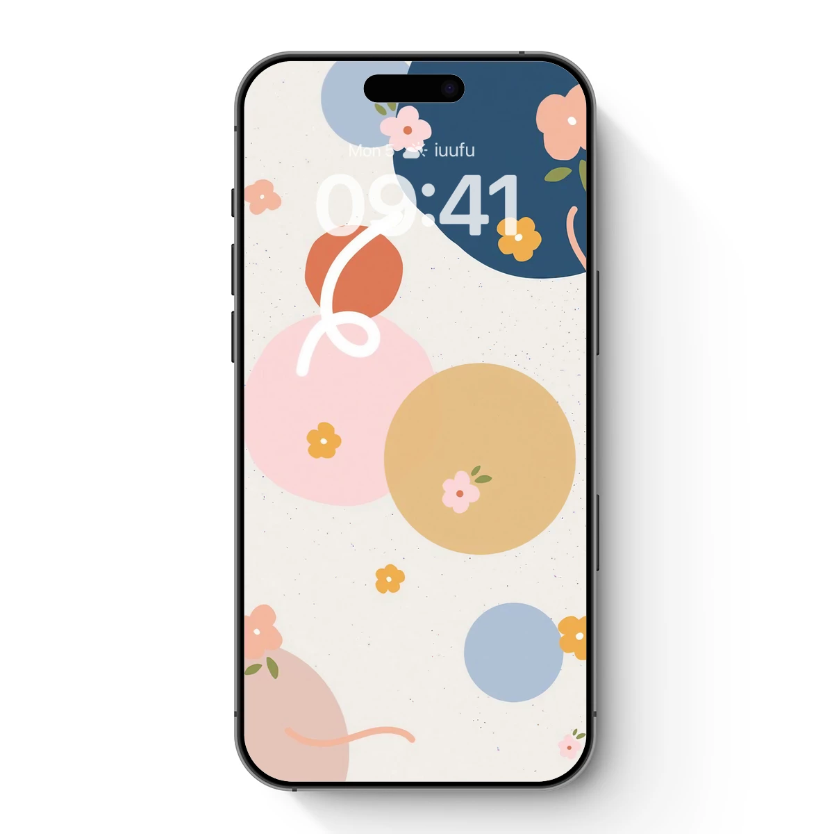 Floral Circle Harmony: Modern Pastel Artistry Floral Circle Harmony: Modern Pastel Artistry