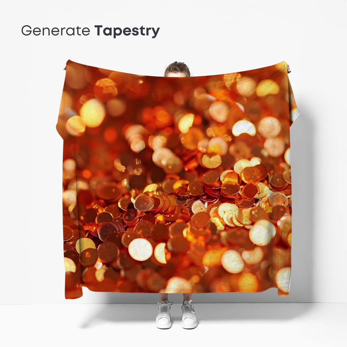 Golden Bokeh Brilliance: A Cascade of Shimmering Light - Image 5