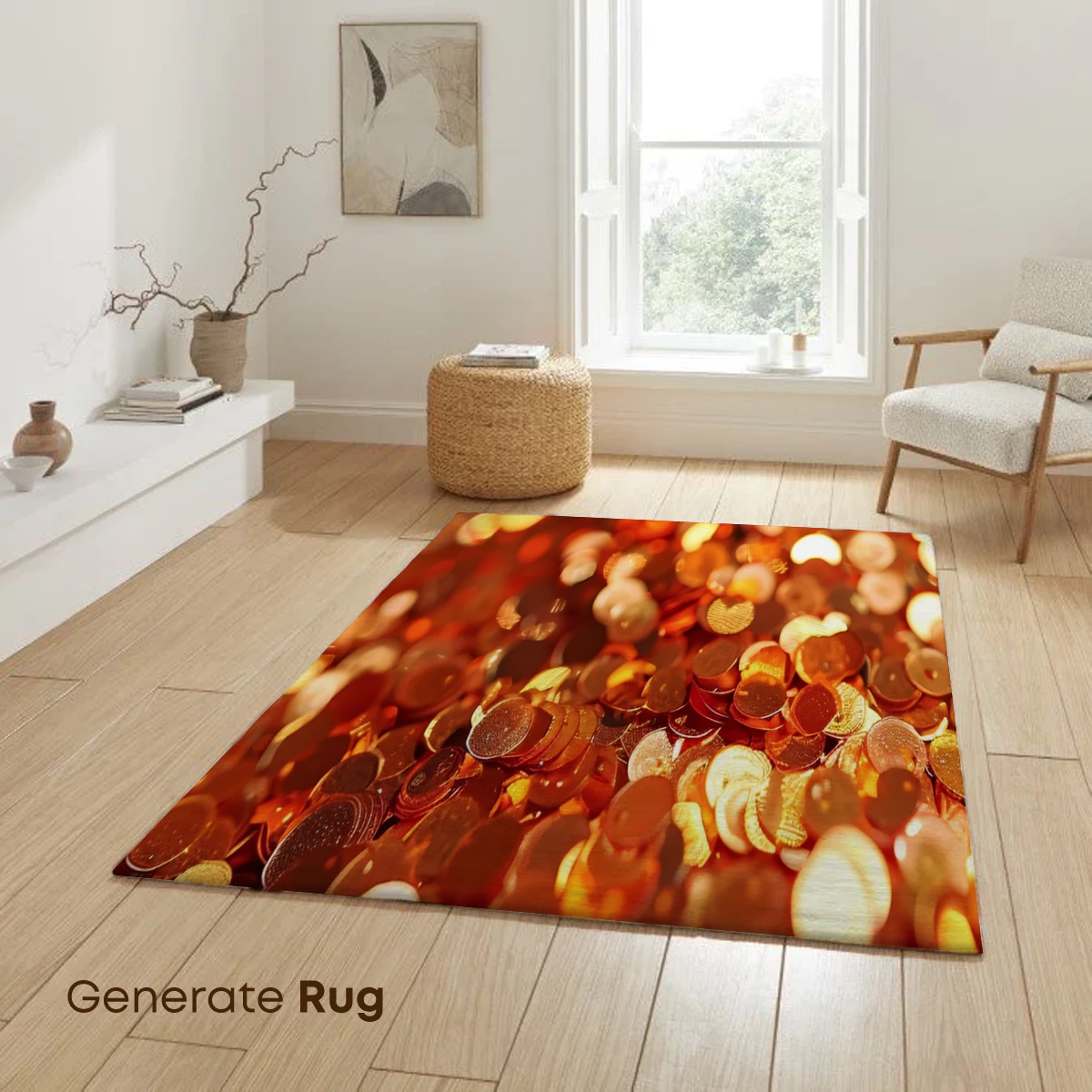 Golden Bokeh Brilliance: A Cascade of Shimmering Light - Image 6