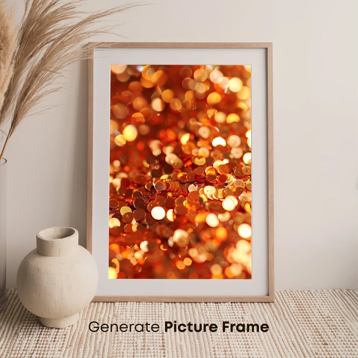 Golden Bokeh Brilliance: A Cascade of Shimmering Light - Image 7