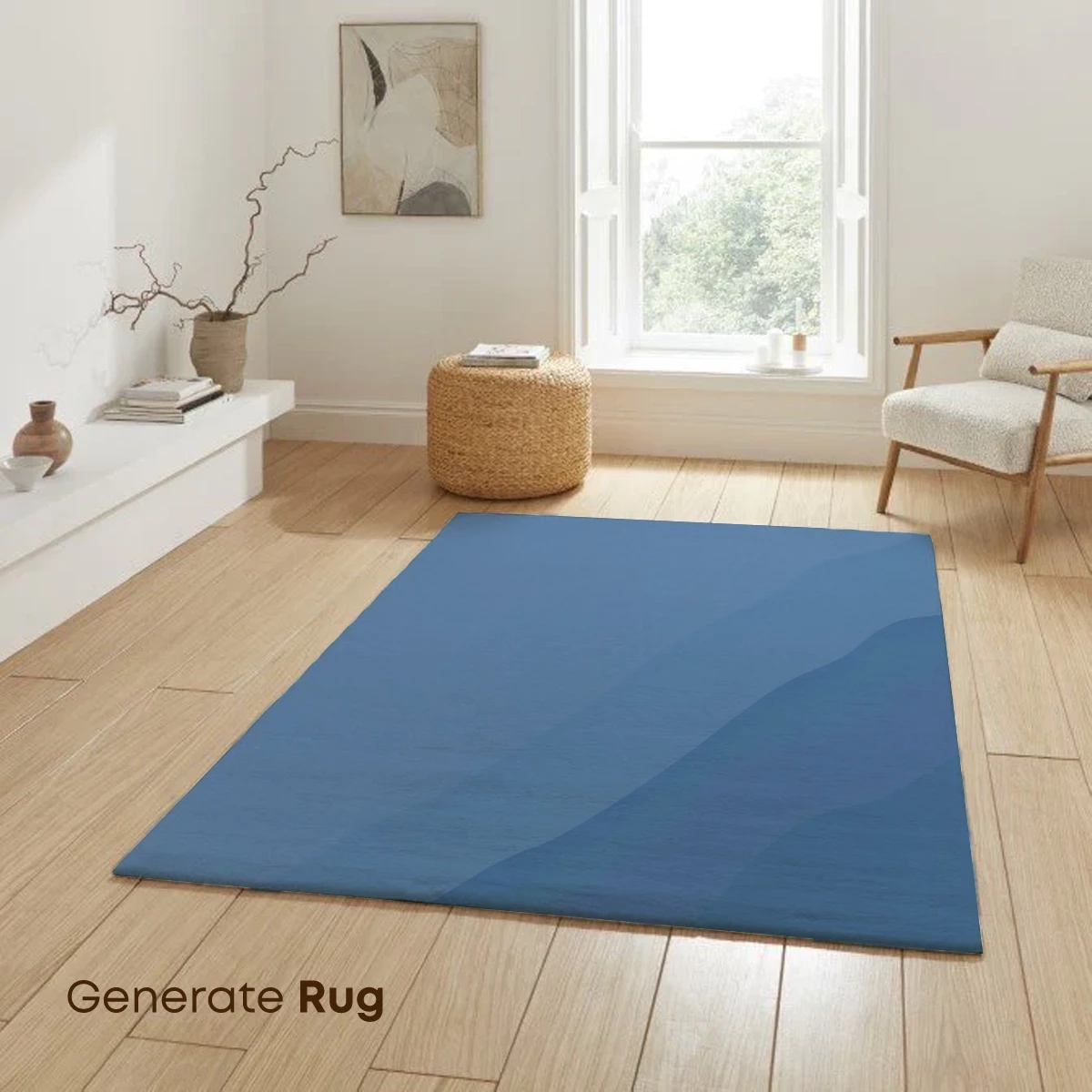 Blue Horizon Layers: A Minimalist Mountain Symphony - Image 6