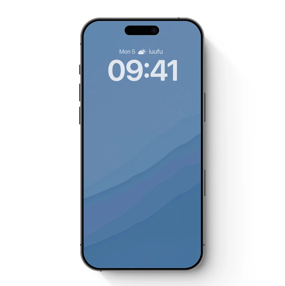 Blue Horizon Layers: A Minimalist Mountain Symphony