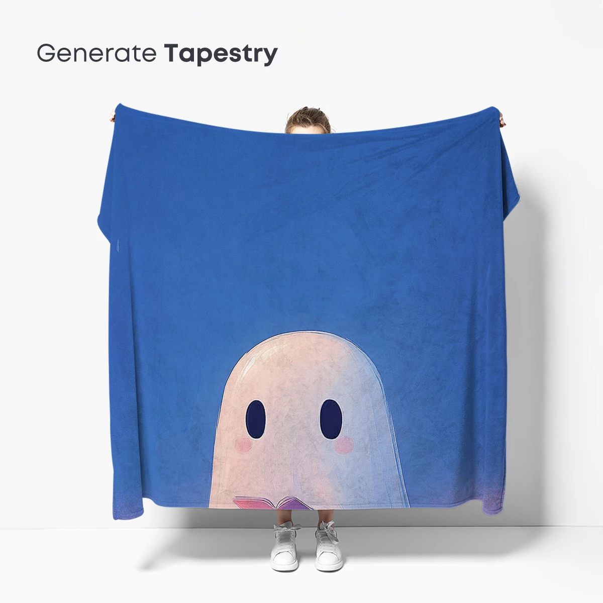 Ghostly Reader in Pastel Twilight - Image 5