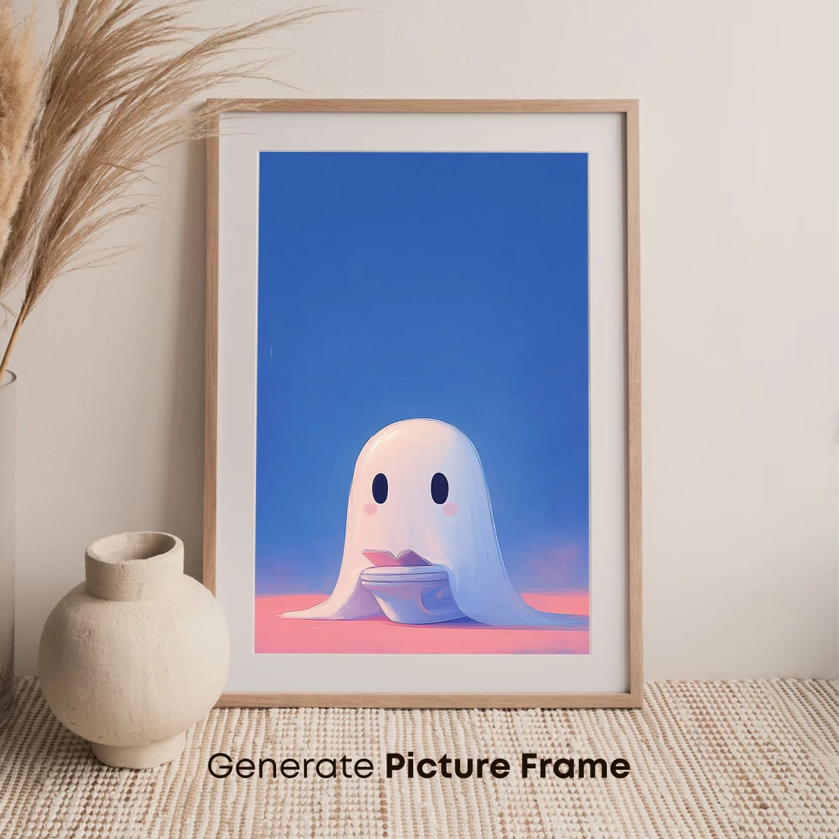 Ghostly Reader in Pastel Twilight - Image 7