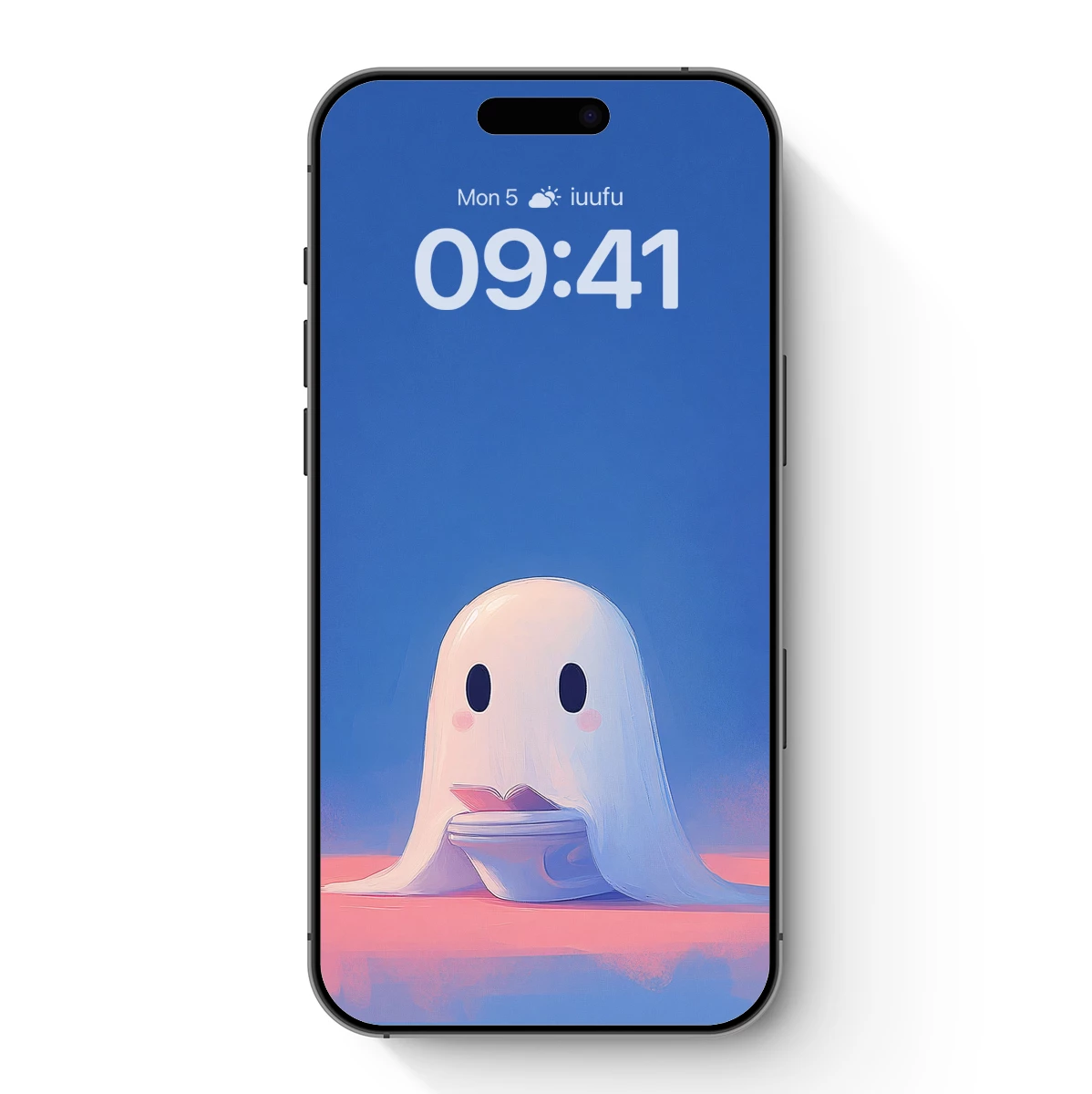 Ghostly Reader in Pastel Twilight