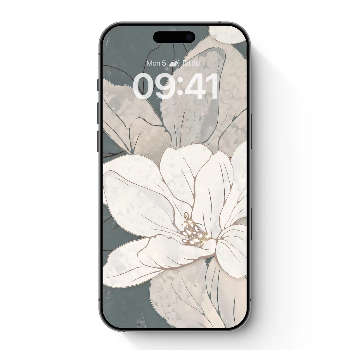 Elegant Magnolia in Monochrome Elegance