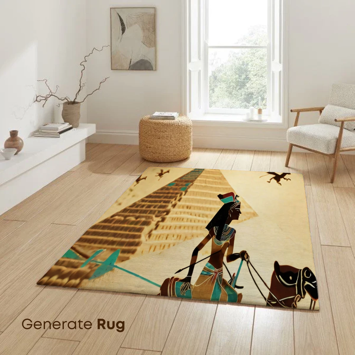 Desert Odyssey: Camel Rider by Pyramids - Image 6