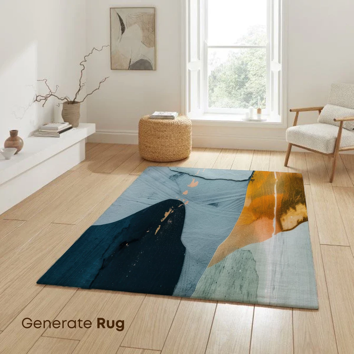 Abstract Fusion: Earthy Tones and Shadow Play - Image 6