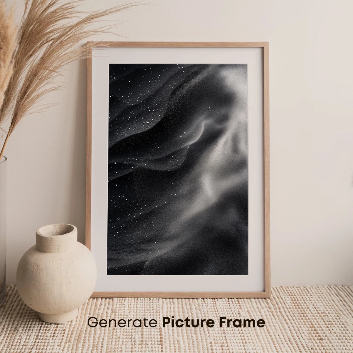 Ethereal Cosmic Veil: A Monochrome Odyssey - Image 7