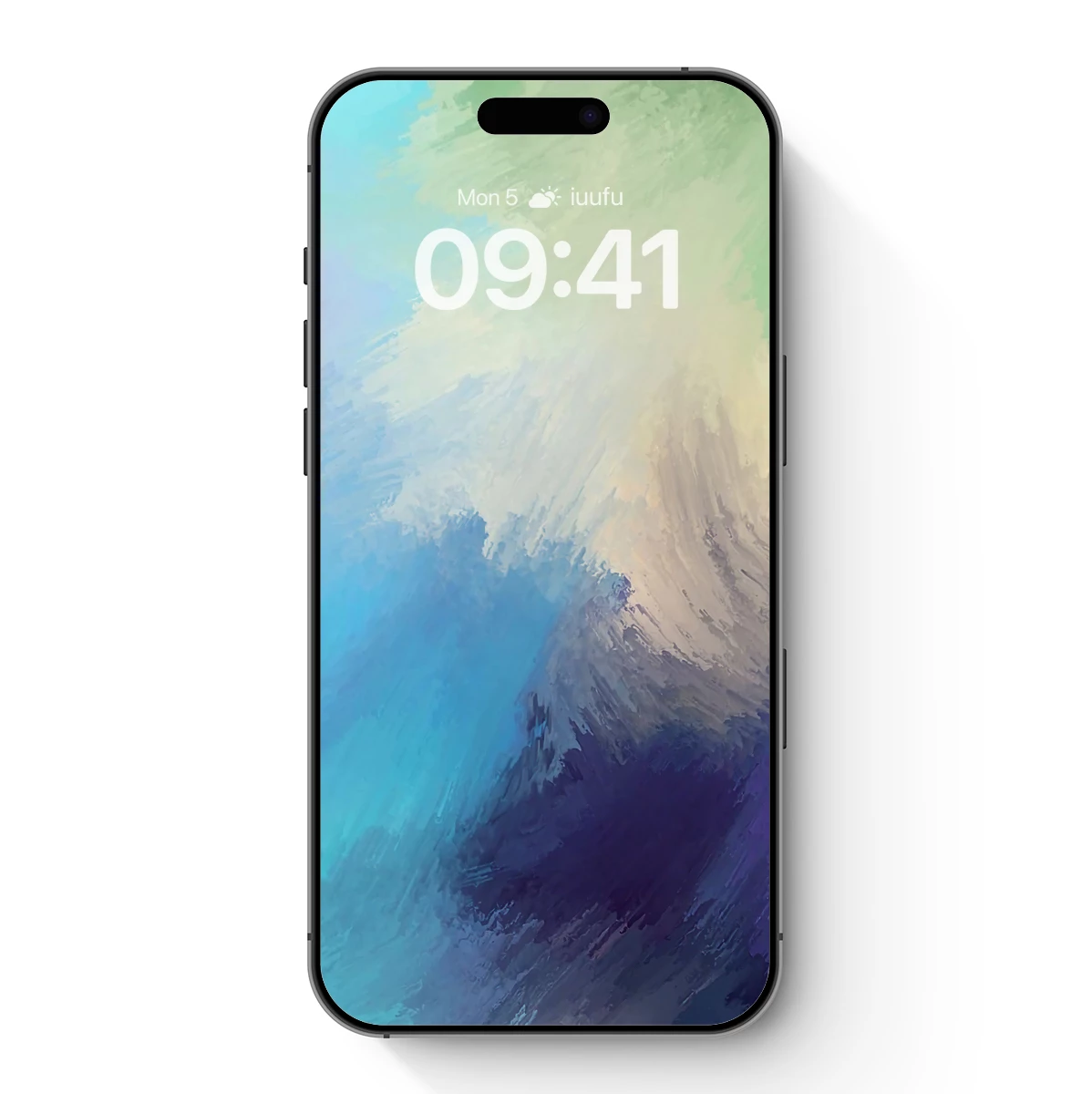 Abstract Brushstroke Symphony: Color Fusion