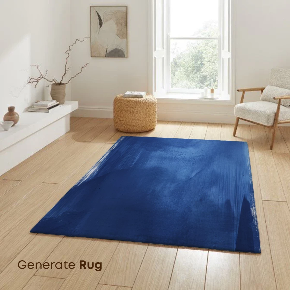 Blue Abyss: Abstract Brushstroke Depths - Image 6