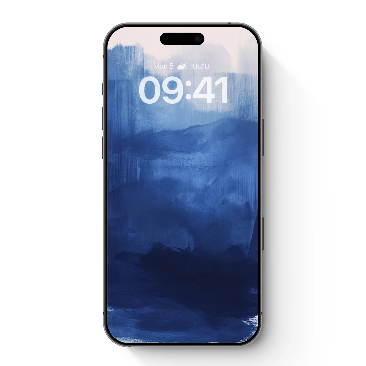 Blue Abyss: Abstract Brushstroke Depths