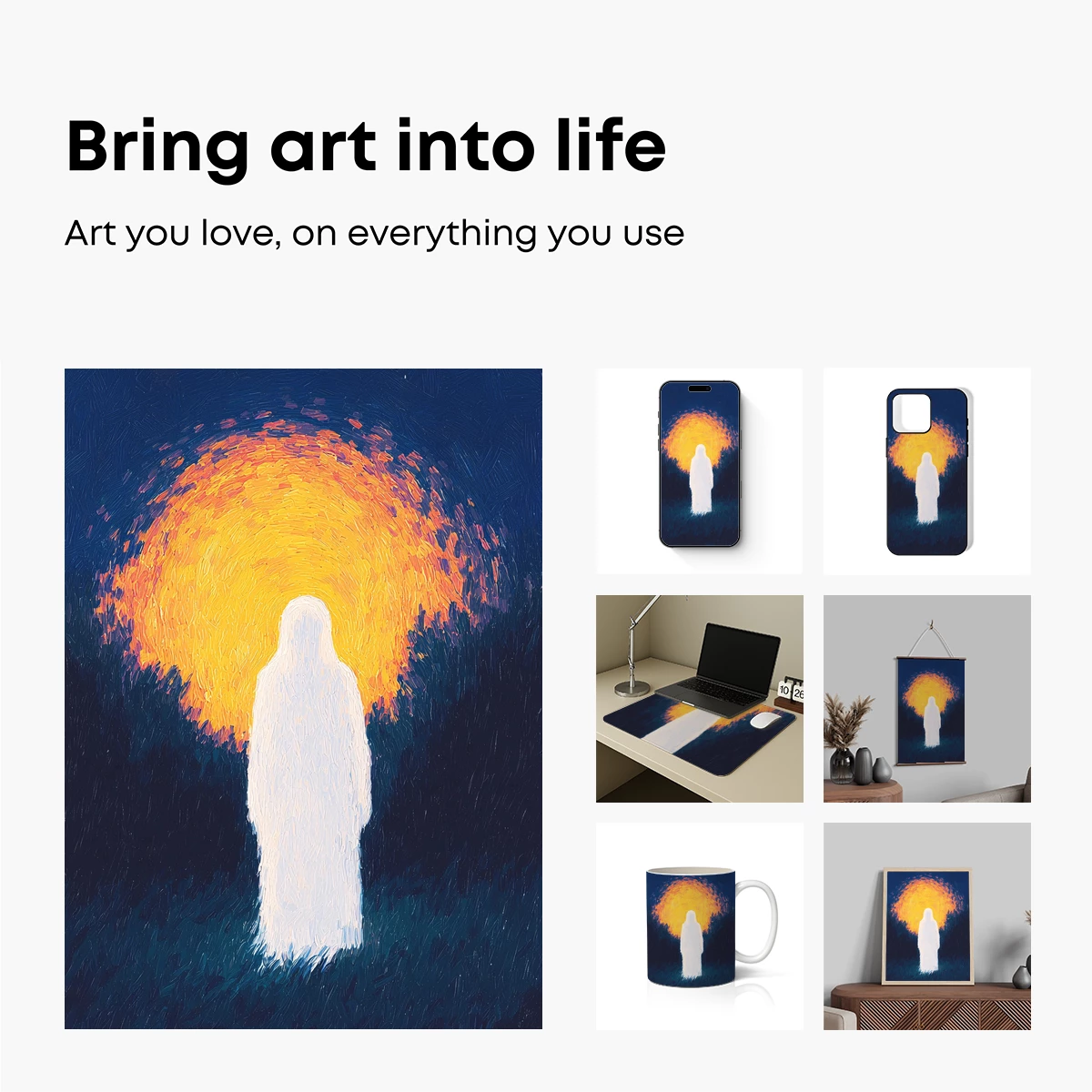 Ethereal Figure in Radiant Halo - Image 2