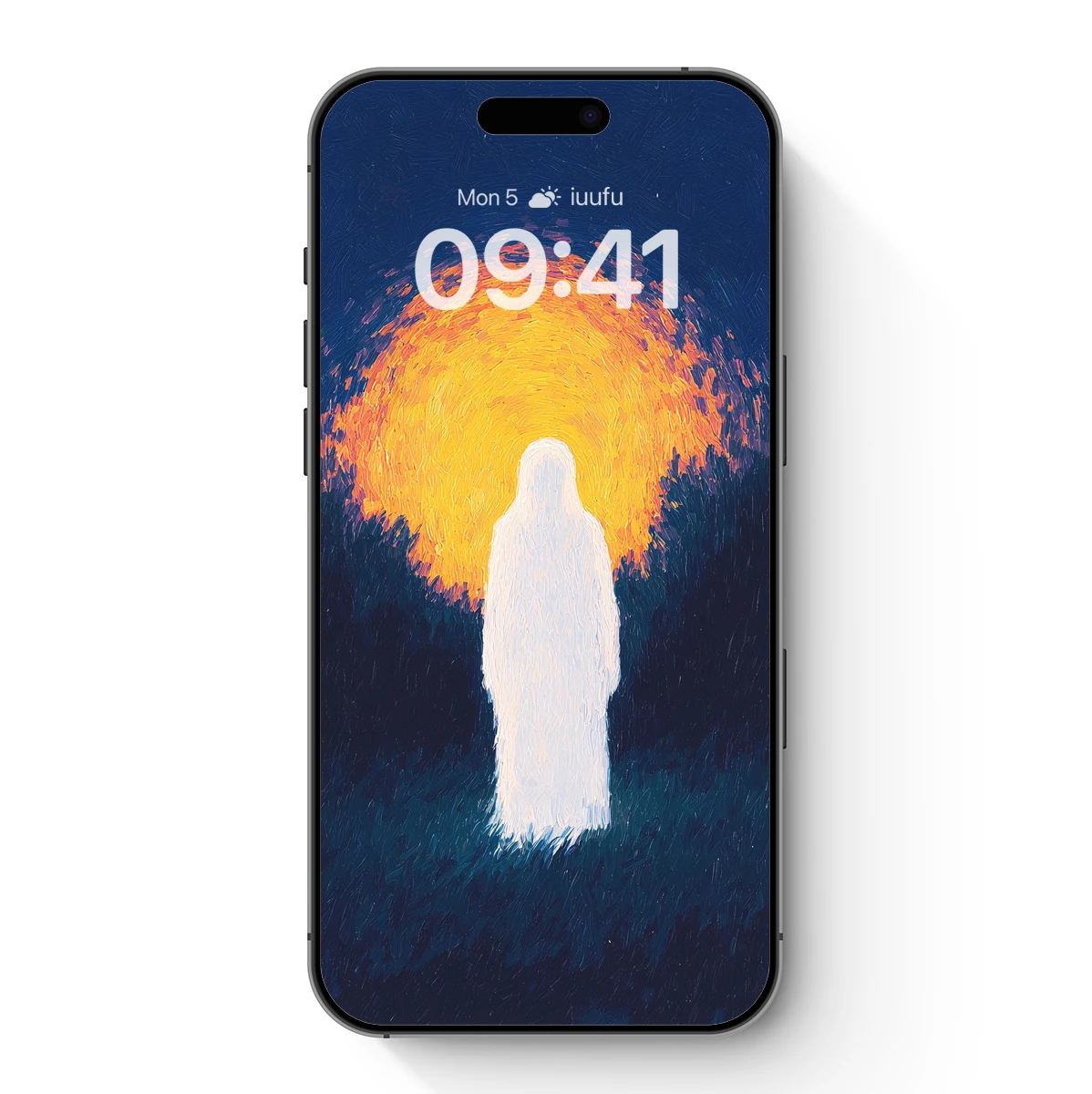 Ethereal Figure in Radiant Halo