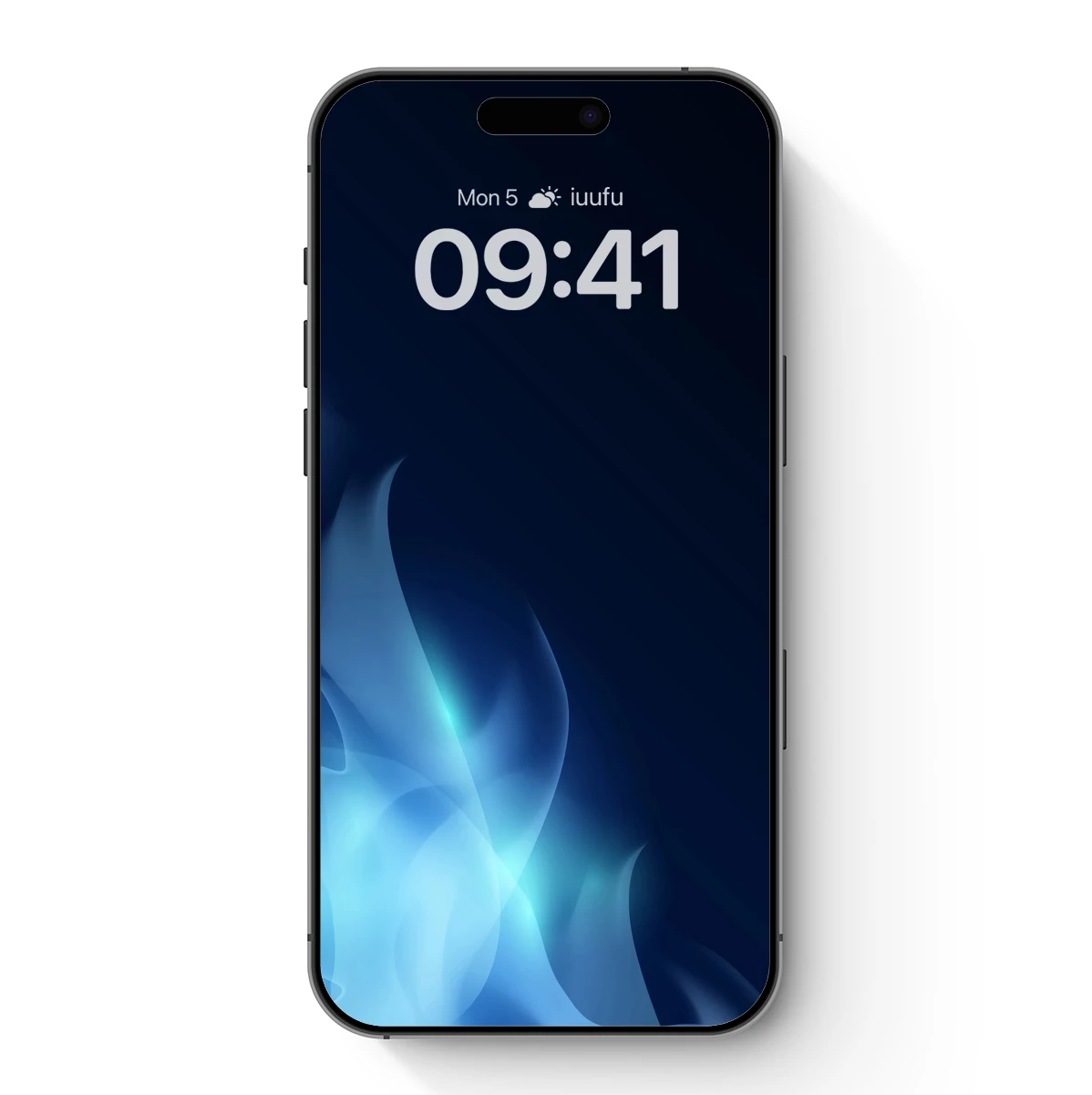 Ethereal Blue Flames: A Digital Abstract Symphony