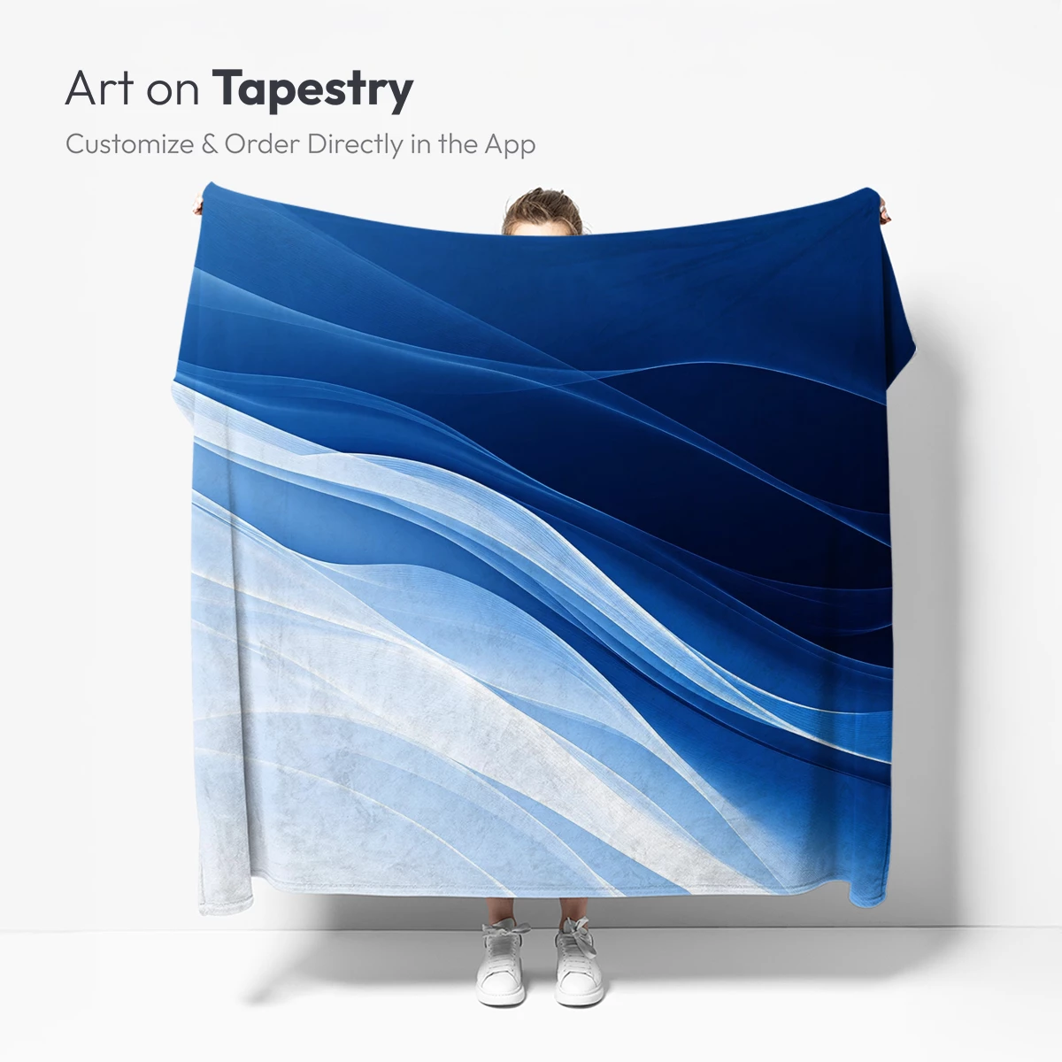Ethereal Blue Waves: A Digital Symphony of Flow - Image 5