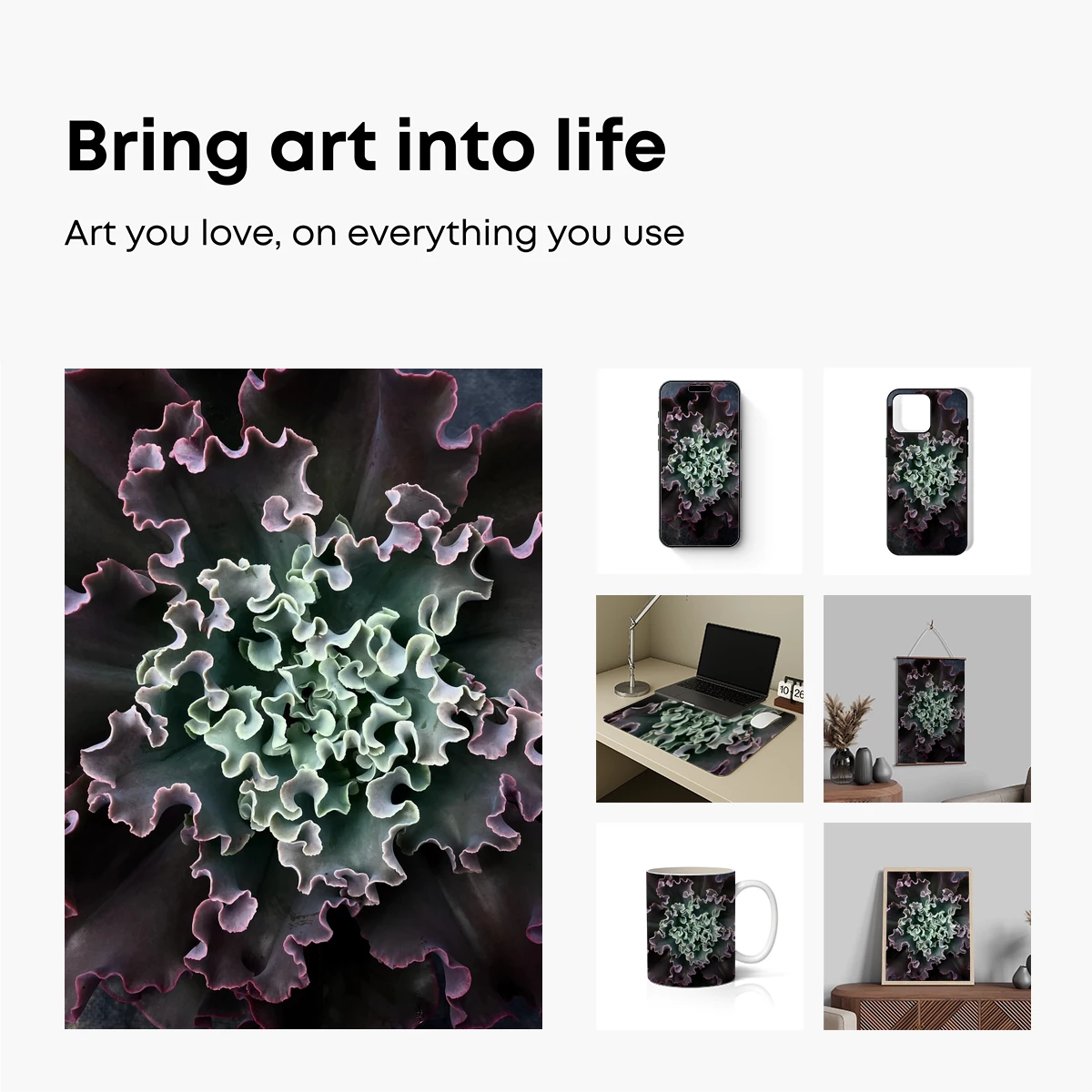 Fractal Cabbage Elegance: Nature's Abstract Symphony - Image 2