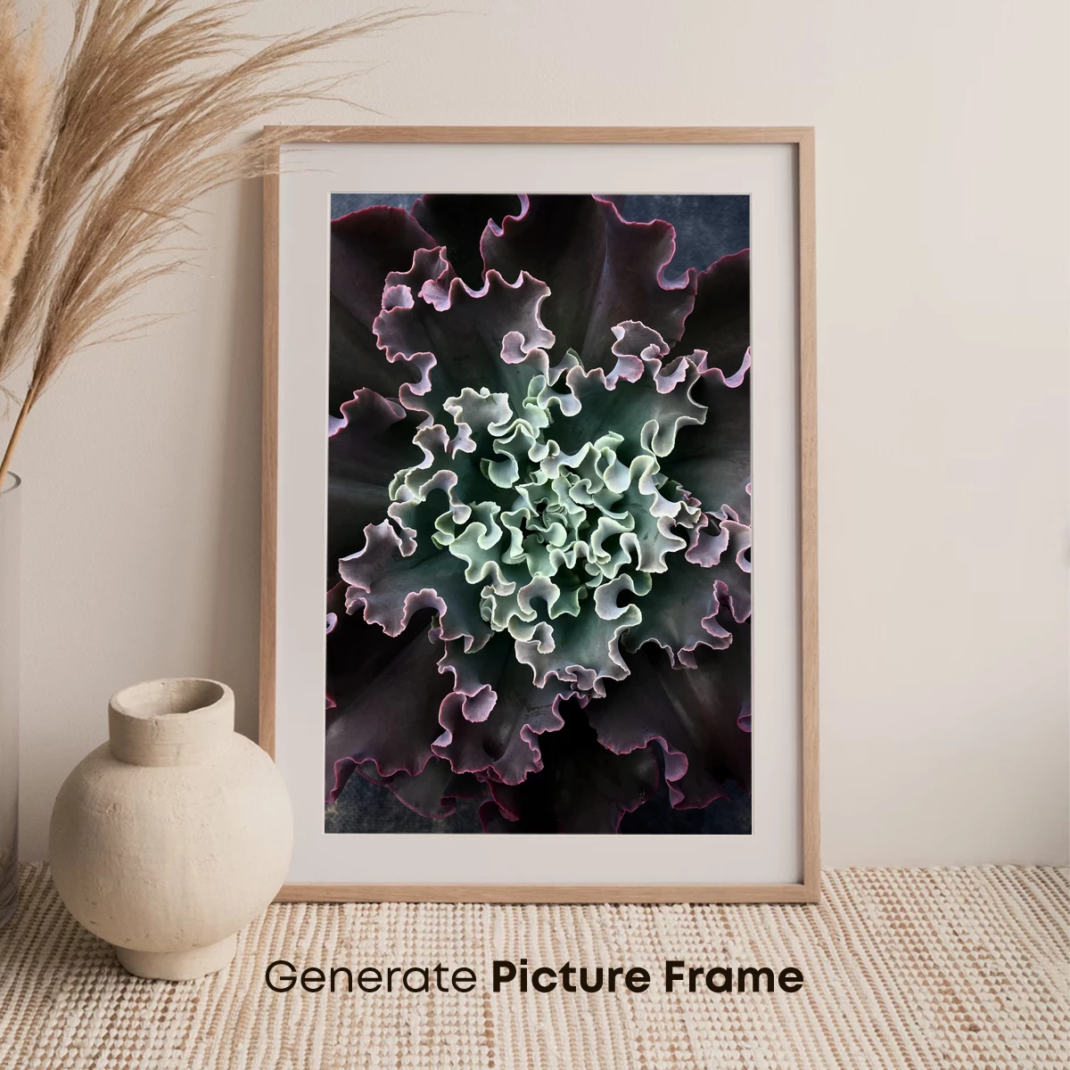 Fractal Cabbage Elegance: Nature's Abstract Symphony - Image 7