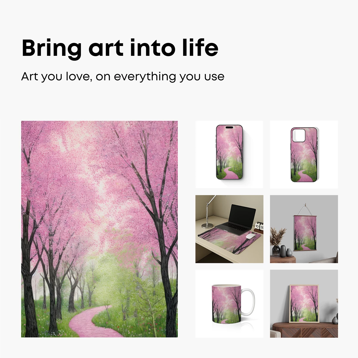 Cherry Blossom Pathway Dream - Image 2