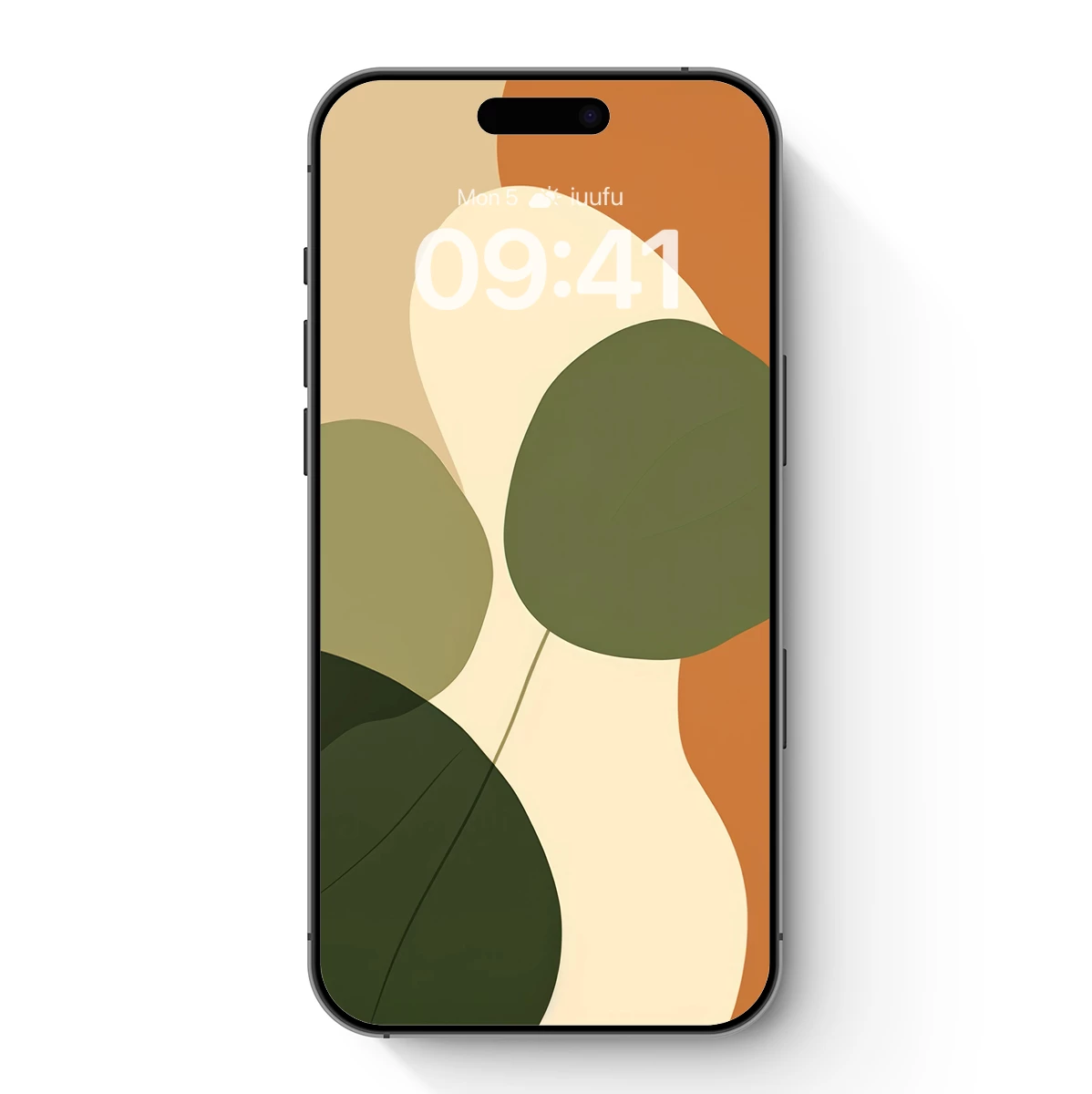 Abstract Leaf Harmony: Modern Minimalist Art