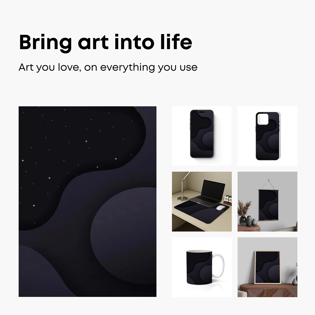 Ethereal Nightscapes: Celestial Waves - Image 2