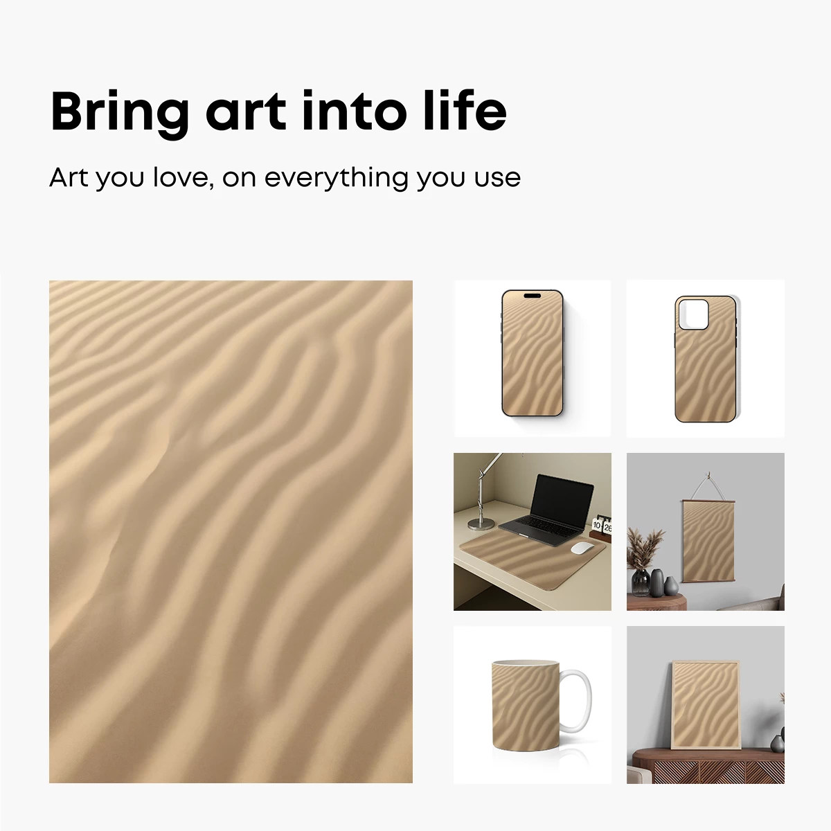 Desert Symphony: Wavy Sand Ripples - Image 2