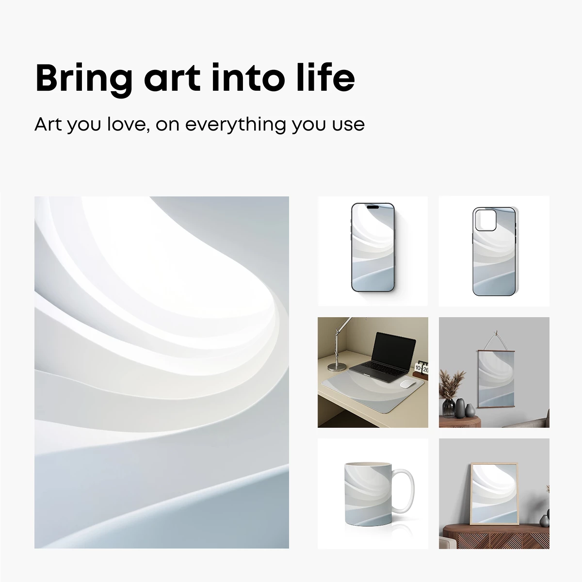 Elegant Spiral Odyssey: A Study in White Curves - Image 2