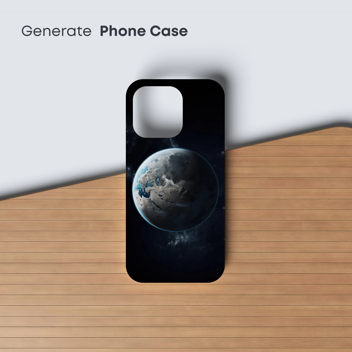 Ethereal Planet: Cosmic Serenity in Blue Hues - Image 3