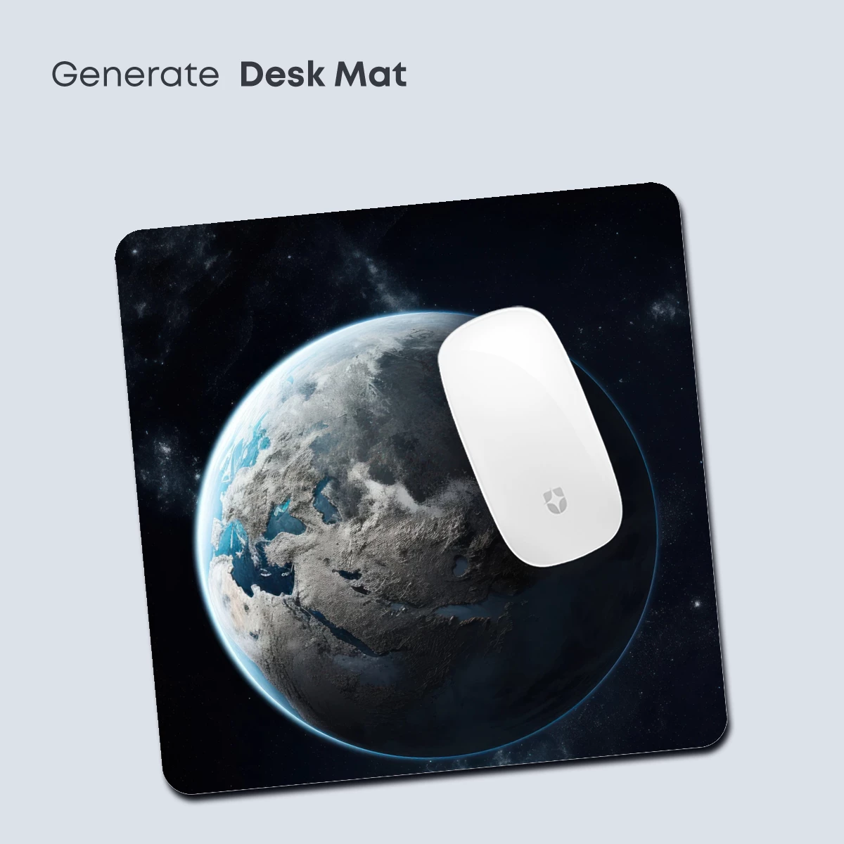 Ethereal Planet: Cosmic Serenity in Blue Hues - Image 4