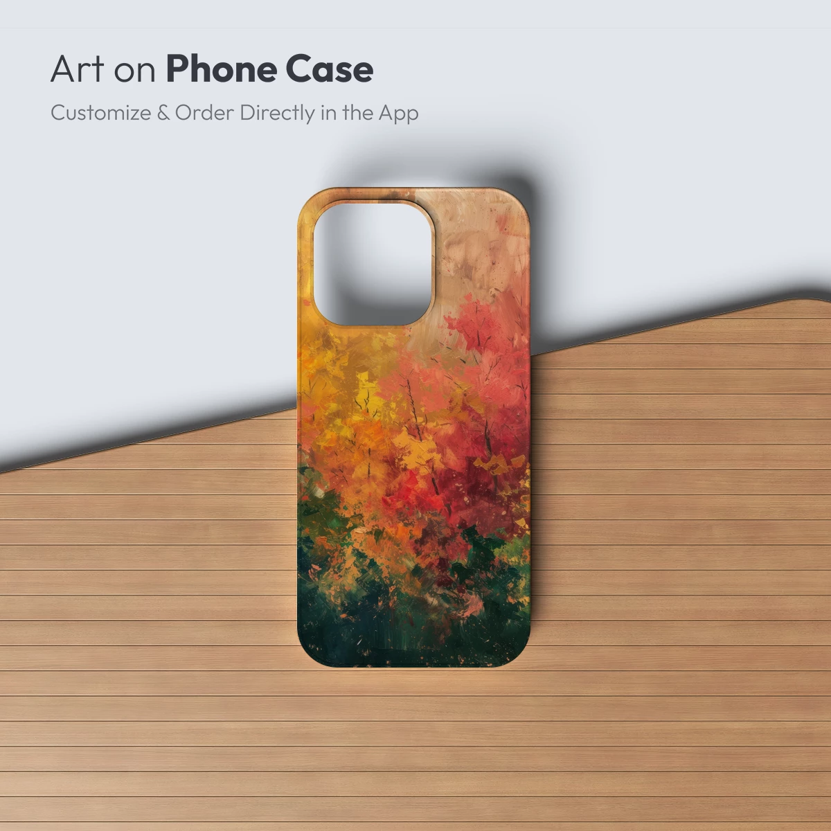 Autumn Blaze: Impressionist Forest Foliage - Image 3