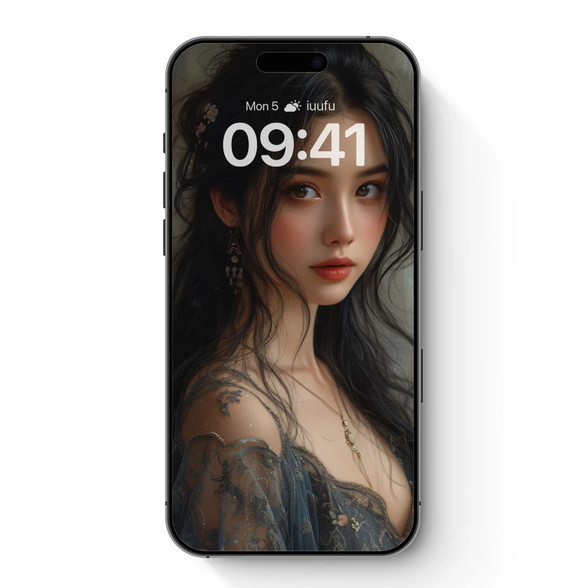 Ethereal Lace Elegance: A Portrait in Soft Shadows