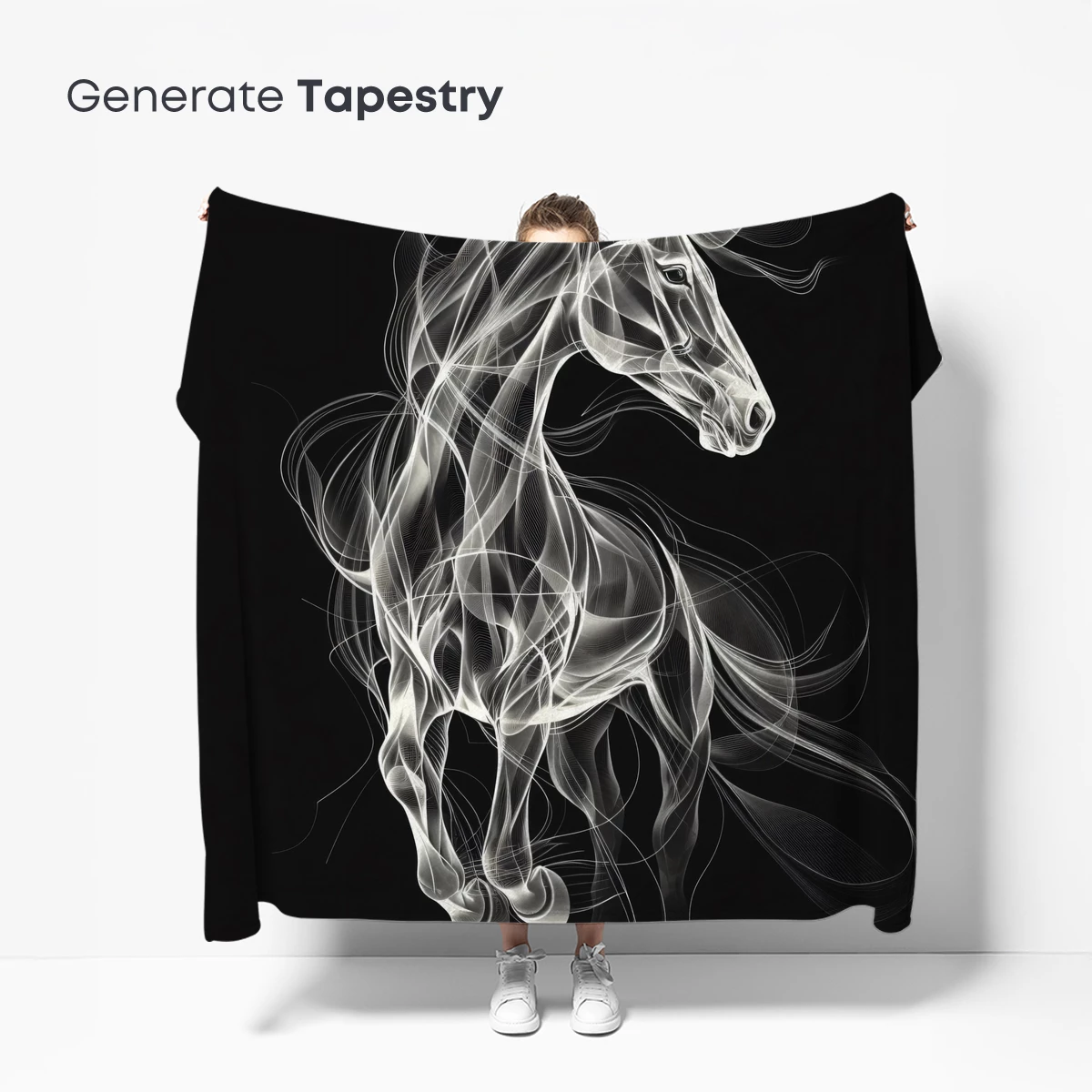 Ethereal Equine: Ghostly Horse in Motion - Image 5