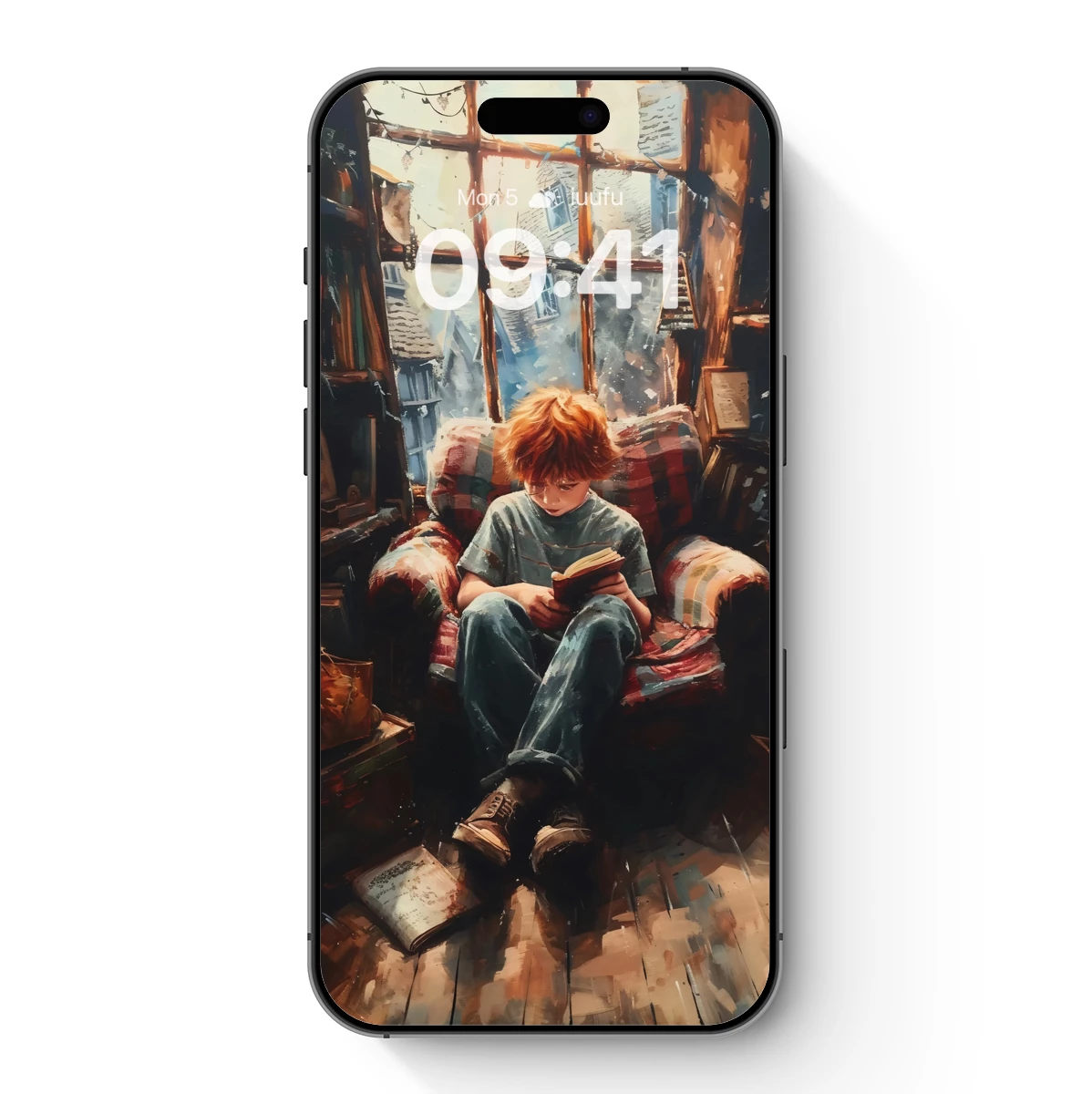 Cozy Reading Nook: A Boy's Dreamy Escape